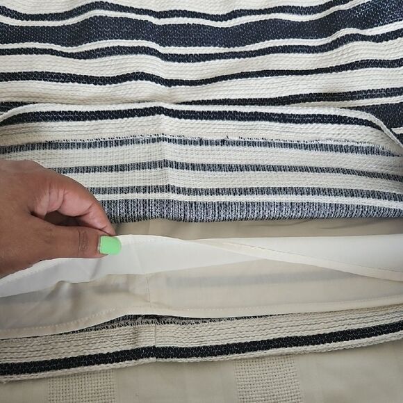 Banana Republic Navy Blue and White A-Line Mini Skirt - Picture 8 of 16